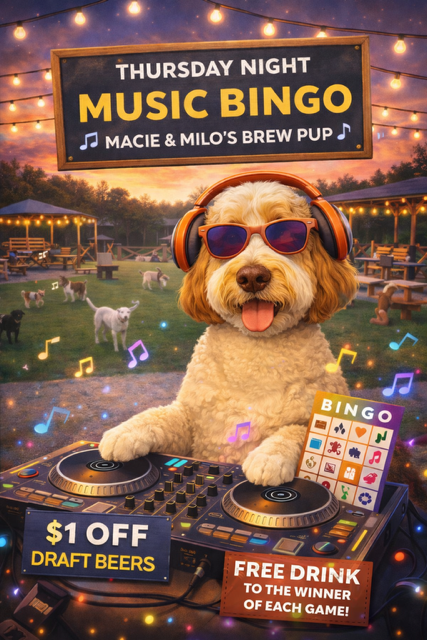 Live music weekends at Macie and Milo's Brew Pup