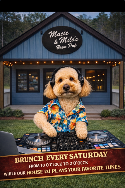 Thursday Music Bingo event at Macie and Milo's Brew Pup